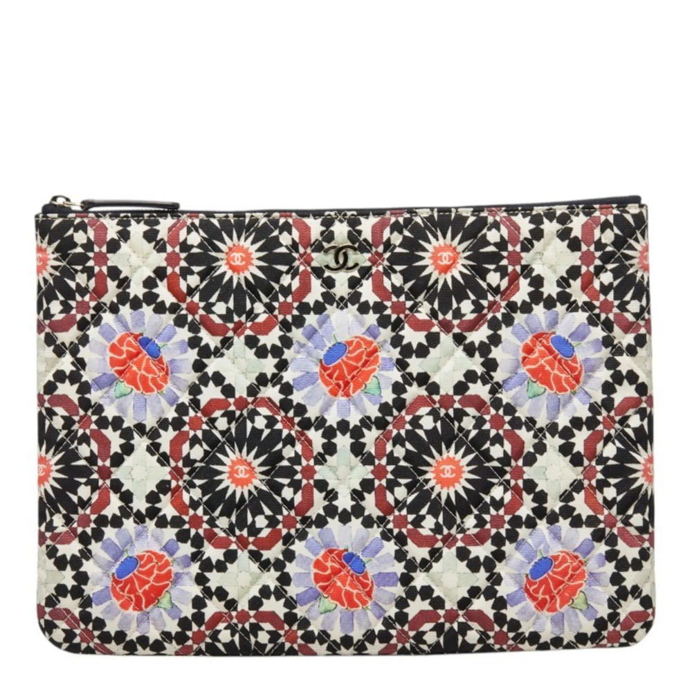 Chanel Coco Mark 2014 Christmas Limited Edition Clutch Bag Handbag Pouch A820...